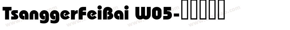 TsanggerFeiBai W05字体转换